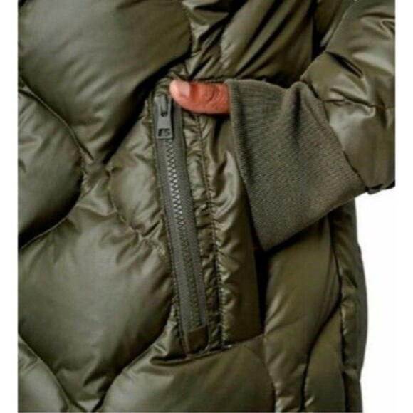 Mondetta Quilted Hooded Down Parka Green Small NWT - Picture 4 of 4